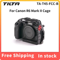 TILTA TA-T45-FCC-B Full Camera Cage For Canon R6 Mark II R6 M2 Half Camera Cage 15mm LWS Baseplate