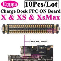 Original Charge Dock FPC Connector port  for iPhone 13 11 Pro Max 14 Plus 12 Mini XS Max on Logic Board USB Charging Flex Cable