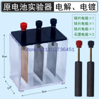 Electrolytic Cell Electrolytic Salt Water Copper(II) Sulfate Electrogalvanizing with Carbon Rod Copper Sheet Iron Sheet Zinc