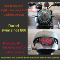 Applicable to DUCATI Scrambler Icon 800 2019-2022 motorcycle lamp film tail lamp film rear-view mirror rainproof film