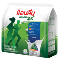 นมผงแอคติฟิต 3X รสจืด Anlene 25 กรัม x 16 ซอง