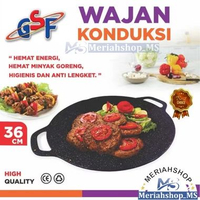 MERIAHSHOP Fancy Grill Maspion 33 CM Anti Lengket / Wajan Panggangan Aluminium 30 34 36 38 CM GSF SU