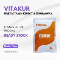 VITAKUR 100 GRAM – Multivitamin Herbal Kunyit, Temulawak, dan Asam Amino untuk Unggas