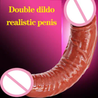 Double Dong Penetration Dildo Realistic Penis Dick Anal Dildos For Women Men Lesbian Double Head Dildo Sex Toys For Woman