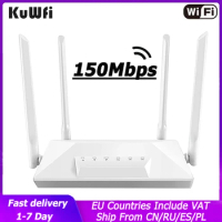 KuWFi 4G Router wifi Sim Card Wireless Wi-Fi Router Hotspot 150Mbps Home Modem LTE Dongle With SIM Card Slot RJ45 WAN LAN Port