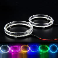belook ไฟแองเจิลอาย LED ขนาด 80 มม. สำหรับรถยนต์ E46 E60 ไฟหน้า DRL ไฟส่องสว่างกลางวัน แองเจิลอาย 12