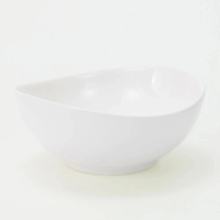 【NITORI 宜得利家居】10cm橢圓碗 LH427-10 白色系餐具(橢圓碗)