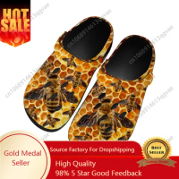 Bee Hornet Home Clogs Custom Water Shoes Mens Womens Teenager Popularity Shoe Garden Clog Breathable Beach Hole Slippers Black