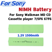 For 1.2V 1500mAh NIMH Battery For Sony Walkman MD CD Cassette player 7/5F6 67F6 Ni-Mh Chewing Gum Battery