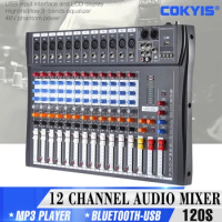 Mixer Audio professional 12 channels effect USB with Bluetooth Audio Mixer digital dj console EU/US Karaoke Microphone Mixer