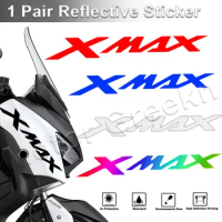 For Yamaha Xmax 250 125 300 400 XMAX250 xmax125 Reflective Motorcycle Scooter Stickers Emblem Logo Decals Waterproof Accessories