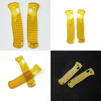 1 Pair 3 Patterns Transparent Ultem PEI Material Knife Handle Scales FOR Benchmade Bugout 535 Knives Grip DIY Make Accessories