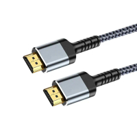 【魔宙】HDMI2.0協會認證 4K@60HZ 銅纜編織線 鐵灰 2M