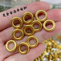 real gold 999 pendants for couples 24k pure gold charms gold accessories gold spacers