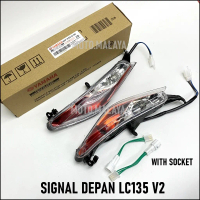 Hot Sale YAMAHA OREN FLASHER LIGHT SET LC135 V2 SIGNAL LAMP ORANGE FRONT SIGNAL 135LC NEW CRYPTON FR