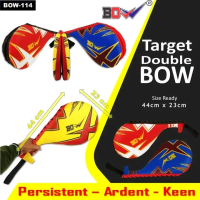 Target double BOW mitt Pad patching taekwondo karate mma silat peching bahan oscar Set