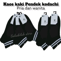 3 Pasang kaos kaki hitam kodaci garis onscol dewasa hitam Pria Wanita