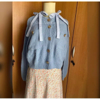 Premium Cardigan Semi Tweed Oversized
