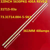 10PCS LED Backlight strip For AOC LE32H158I LE32W157 LE32H157 LE32H158 31T15-03G 31T15-03A 73.31T15.003-0-SK1 73.31T14.004-5-SK1