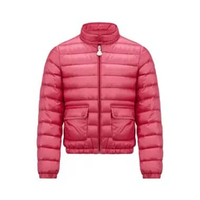 Moncler Kids Girls Lans Down Jacket Coral Pink 8A Pink
