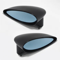 For Honda Fit GE6 GE8 08-13 Adjustable Spoon Style Black Car Rearview Mirror Car Side Mirror With Blue Lens