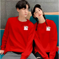 Kaos Couple Lengan Panjang Logo Kucing Goma / Baju Couple Pasangan / Atasan Couple Isi 2pc Crew Neck