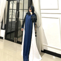 SQA Gallery Dress Carolina Putih Bunga Twill Uniqlo Motif Adeem Nyaman & Tahan Lama Size S-XXL Cocok