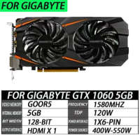 Remove the computer graphics card independently 98%NEW / FOR GIGABYTE GTX 1060 5GB