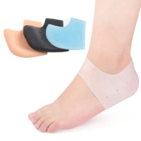 2Pcs Silicone Feet Care Socks Moisturizing Gel Heel Thin Socks With Hole Cracked Foot Skin Care Protectors Heel Cover