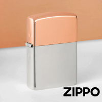【Zippo】純銅純銀雙金屬防風打火機(美國防風打火機)