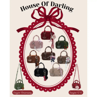 8anglesshop - รุ่น Darling  กระเป๋าขนาด8นิ้ว แถมฟรีป้ายหัวใจ8angles  D048 คําแนะนําการขายที่ร้อนแรงใ