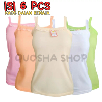 6 Pcs Kaos Dalam Remaja Cewek Perempuan 12-15 tahun 6-8 tahun 9-11 tahun SANDATAN RENDA Size M L XL 