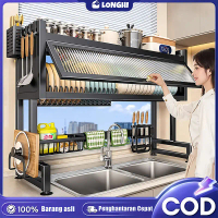 Rak Piring Tertutup Rak Piring Wastafel With Cover Stainless Steel Rak Dapur Rak Piring Gantung Cuci