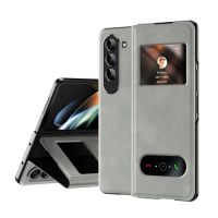 For Samsung Galaxy Z Fold 5 Case Luxury Retro Leather Case with Stand Function Full Coverage Cover Case For Z Fold 5 Cover