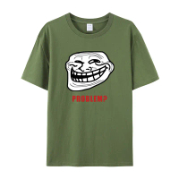 เสื้อยืดแขนสั้นผ้าฝ้าย MEME RAGE ตลก TROLL JOKE INTERNET สำหรับผู้ชายและผู้หญิง อินเทรนด์สตรีท