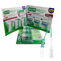 [3美國直購] SUNSTAR GUM Soft Picks L型 I型 矽膠牙間刷 纖毛式牙線棒 含收納盒 齒間刷 齒縫刷  _AA2
