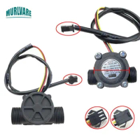 Boilers Water Heater Flow Switch Hall Water Flow Meter 2 Threads 3-wire Flat Plug Aircraft Water Flow Sensor