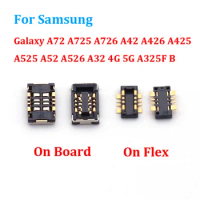2Pcs FPC Battery Flex Clip Connector For Samsung Galaxy A42 A426 A425 A525 A52 A526 A72 A725 A726 A32 4G 5G A326 A325 Plug