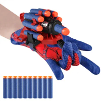 Disney Spiderman Cosplay Launcher Spider Silk Gloves Web Shooters Figure Game Toy hydrogel guns Toys For Children Wrist Launcher