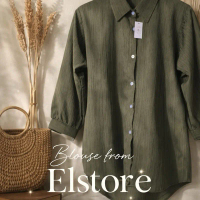 Elstore Blouse Formal Elegan untuk Wanita - Cocok untuk Kantor dan Hari Hari - Blazer Cardigan Knit