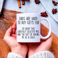 11oz Funny Dad Ceramic Coffee Mug, Gift For Dad, Funny Father's Day Gift Funny Mugs For Dad And Father
