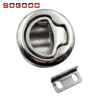 M1-15-61-8 Stainless Steel Round Pull Ring Door Lock SOUTHCO Round Head RV Yacht Drawer Hatch Lock