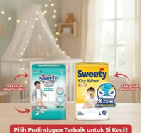 Popok Bayi / Pampes Premium Isi 50 pcs – Pampers Nyaman & Hemat Sweety L isi 50 Celana