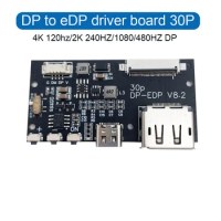 DP to eDP driver board 30P 4k 120hz 1080P 2K 240HZ turn board for portable monitor