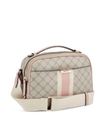 กระเป๋าถือสะพายข้าง Pamela รุ่น NLS127014DIRNON สีBeige Logo/Pink