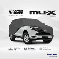 Sarung Mobil Isuzu MUX / Cover Mobil Isuzu MUX Polyester Premium CoverSuper Superior Hitam