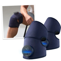 【輝葉】震關健 KNEEBUZZ/多功能石墨烯熱感按摩器 2入組 母親節禮物(膝蓋/關節 熱敷按摩/護膝 HY-762)