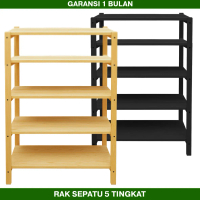 5 tingkat Rak Sepatu Kayu Minimalis / Rak Serbaguna Rak Sepatu Minimalis