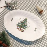 Nikko聖誕佳節系列 橢圓大長盤 餐盤 聖誕節 送禮 日本製 36cm