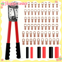 Battery Cable Crimping Tool Set, suitable for AWG 8-1/0 cable crimpers, includes 60 wire crimping co